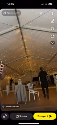 Ciel étoilé mariage